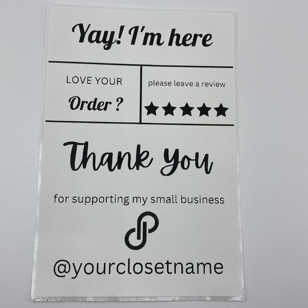 Large Custom Personalized Thermal Package Labels Stickers for Resellers …